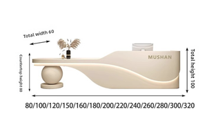 مكاتب استقبال عصرية بسيطة للفنادق واستوديوهات يوغا وصالونات التجميل وعيادات الأسنان والشركات-لتصميم المتاجر - Product Image 5