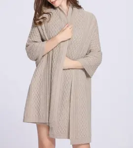 2024 üretici özel kadınlar kış lüks 100% moğol kalın kaşmir battaniye eşarp