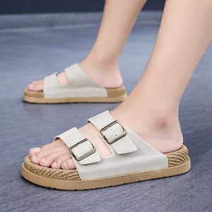 Sandalias de Corcho con Hebilla Ajustable para Hombre, Suela Antideslizante y Resistente al Desgaste, Chanclas Casuales de Verano con Punta Abierta y Cómodas - Product Image 3