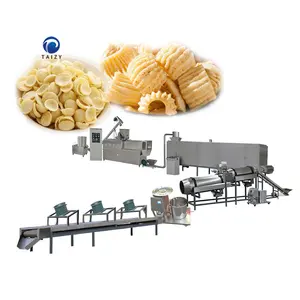 automatic breakfast cereal corn flakes making machine puffed snack corn puff production line