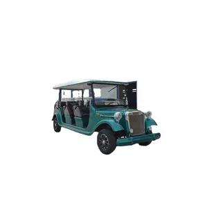 FQ72V 2ROWS luxo elétrico sightseeing car para venda alta repercussão integral couro assento impermeável