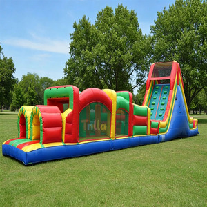 Circuito <span class=keywords><strong>de</strong></span> Obstáculos Inflable Grande para Adultos, Campo <span class=keywords><strong>de</strong></span> Entrenamiento Inflable con Obstáculos - Product Image 4