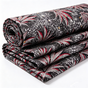 Tissu africain <span class=keywords><strong>en</strong></span> cire dorée tissé à la machine, 100% coton, tissu africain, imprimé Kente, 6 yards, Capulana, Tissu Pagne Africain - Product Image 2