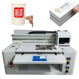 6040 Size UV DTF Printer A2 UV Two Functions Print AB Film Direct Print on Plastic PVC Acrylic Phone Cover Golf Ball Book