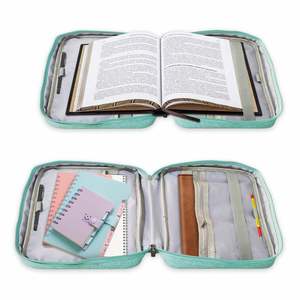 Comfortable Hand Strap Book <b>Carrying</b> <b>Case</b> for Spiritual Use Spacious Interior Layout Reusable Zip Closure Bible Bag - Product Image 2