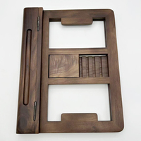 Support d'ordinateur en bois Qinlongda de haute qualité, support réglable pour moniteur, rehausseur de hauteur, organisation et rangement pour bureau