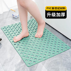 Alfombra de baño rectangular Sk con orificios grandes, antideslizante, de PVC, para masaje de pies, para cuarto de ducha, diseño minimalista, verano 2024 - Product Image 5