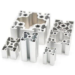 Estante de perfil de aluminio 4040 de alta calidad, extrusión de perfil de aluminio anodizado estándar europeo <span class=keywords><strong>40x40</strong></span>, industrial - Product Image 6