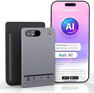 Dictaphone USB intelligent 2025 avec aimant, enregistreur <span class=keywords><strong>audio</strong></span>, application prenant en charge la transcription de 118 langues, ChatGPT-5, format <span class=keywords><strong>MP3</strong></span> - Product Image 1