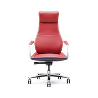 Nouveau fauteuil présidentiel tendance en cuir véritable, dossier en maille respirante, directement de l'usine, idéal pour les bureaux d'entreprise et les salons VIP