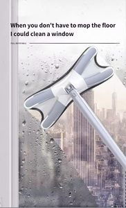 Hand Wash-Free Twist Wet <b>Dry</b> Stainless Steel <b>Mop</b> Rod Eco-Friendly Rotating Flat <b>Mop</b> Four-Side Wringing 120cm Microfiber High - Product Image 5