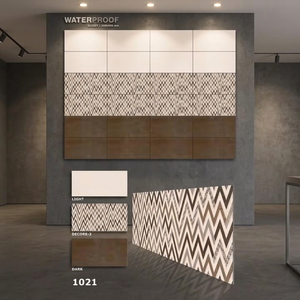 Carreaux muraux en porcelaine émaillée numérique de style italien classique 12x24 (300x600mm) pour salle de bain, salle à manger, couloir et usage extérieur - Product Image 4