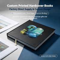 Vente en gros personnalisée Oem bon marché couleur haute qualité Service en Chine Papier d'art Offset grand format Impression de livres photo à couverture rigide