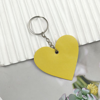 PU lederen hart sleutelhanger sleutelhanger Valentijnsdag portemonnee charme sleutelhanger auto-accessoires voor handtas rugzak hanger decoratie