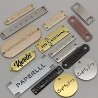 Benutzerdefinierte Metall Buchstaben Logo Etiketten Nähen Metall