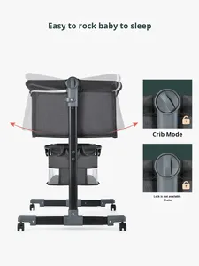 <span class=keywords><strong>Culla</strong></span> <span class=keywords><strong>Elettrica</strong></span> 3-in-1 per Neonati OEM ODM, Pieghevole e Portatile in Materiale Poliestere, <span class=keywords><strong>Culla</strong></span> Oscillante Componibile - Product Image 2