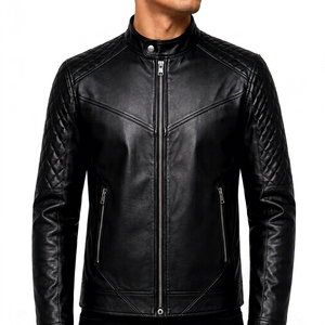 Veste en cuir véritable de qualité supérieure pour homme, vêtement d'extérieur de luxe en cuir véritable, doux, confortable, moderne, décontracté, à porter tous les jours - Product Image 1