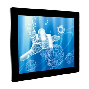 13.3 Rew produit coque en alliage d'aluminium différentes résolutions 10 Points écran tactile antistatique mural moniteur industriel