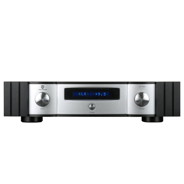 AD-1PRE+ Hi-Fi Stereo DSD Preamplifier All-Black High-End Decoder with Fully Balanced Analog Audio Output for Home Use