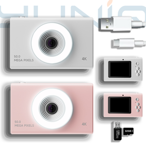 Yuniq Portable Camera With Built-in Fill Light Compact Vintage for Outdoor Sport Travel Teens Kids Pocket A3 High Quality Batter - Product Image 1