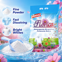 Détergent en poudre concentré OEM 4 kg de haute qualité, écologique, blanchissant, détachant, doux pour la peau, portable