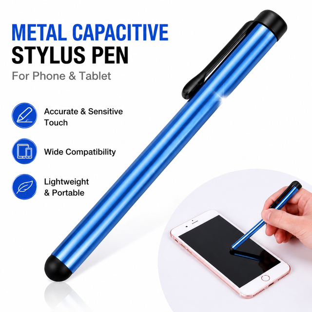 Wholesale Metal Styluses with Engraving Universal Capacitive Touchscreen Stylus Business Gift Mobile Phone Tablet Capacitive Pen