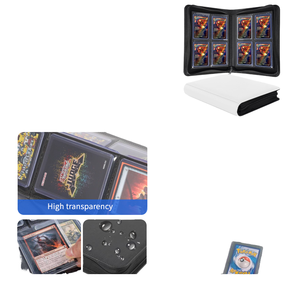 Album de rangement pour cartes MIO Business Card Graded Card Binder, porte-cartes à fermeture éclair, porte-cartes de collection, en PU, avec blocage RFID - Product Image 1