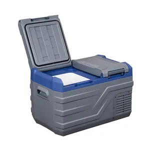 Basso MOQ Alpicool NLD35 doppia zona blu elettrico Cooler compressore Mini frigo CFC gratis 12 Volt Camper frigorifero