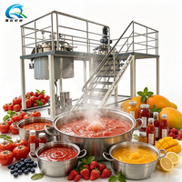 Ligne d'extraction et de concentration de pâte de tomate, confiture, jus de fruits et légumes, équipement de pasteurisation pour sauces et boissons