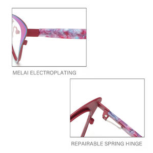 Gafas de Lectura Anti-Luz Azul Coloridas para Mujer, Montura Metálica Óptica, Diseño Azul con Diamantes, Disponibles en Más Colores - Product Image 2