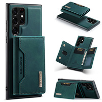 Étui pour carte de crédit antichoc 2 en 1 portefeuille en cuir sac housse de téléphone pour Samsung Galaxy S24 S25 S23 Fe Ultra DG Ming étuis