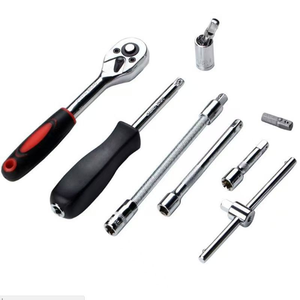 Jeu de clés à cliquet de 46 pièces, 1/4 pouce, jeu de douilles hexagonales métriques, kits d'outils mécaniques pour la réparation automobile, outils pour véhicules - Product Image 6