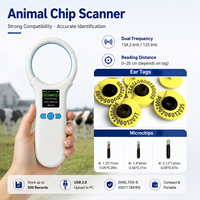 Escáner de Microchip RFID para Animales W91A 134.2kHz FDX-B EMID, Lector Portátil para Gestión de Mascotas e Identificación de Ganado