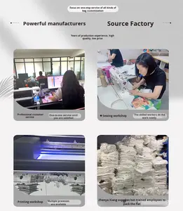 批发新款樱桃印花女式手提包尼龙拉链闭合时尚手提单肩包大容量购物连衣裙风格 - Product Image 5