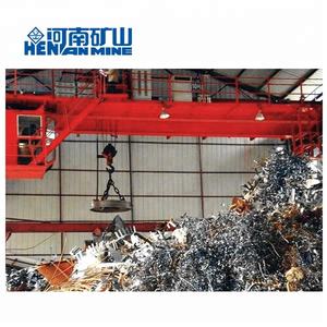 गर्म बिक्री केबिन नियंत्रण 10 + 10t 5 + 5t 20 + 20t 32t विद्युत चुम्बकीय हैंगिंग बीम इलेक्ट्रिक ड्राइविंग डबल गर्डर पुल क्रेन - Product Image 1