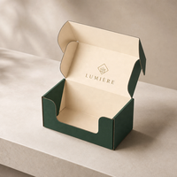 Recycelte Kraftpapier-Wellpappkartons mit Mattlaminierung & Prägung für Nagellack, Serum, Gesichtscreme & Künstliche Wimpern