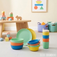 Ensemble de repas portable pour bébé en silicone incassable, compatible micro-ondes et lave-vaisselle, respectueux de l'environnement, ODM/OEM, comprenant des assiettes.