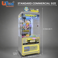 LIFUN 31'' Machine à griffes pour poupées chat de voyage, avec éclairage néon, à monnayeur, attrape-cadeaux et distributeur de prix d'arcade pour centre commercial et salle de jeux
