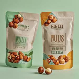 Pochette debout à fermeture éclair imprimée par gravure personnalisée et étanche pour collation noix de cajou nourriture pour animaux de compagnie sushi chewing-gum emballage alimentaire - Product Image 2