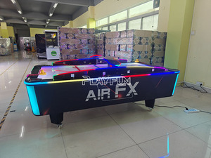 <span class=keywords><strong>Table</strong></span> de <span class=keywords><strong>hockey</strong></span> sur <span class=keywords><strong>air</strong></span> PLAYFU <span class=keywords><strong>AIR</strong></span> FX à surface incurvée, machine de jeu d'arcade intérieure à monnayeur pour parcs d'attractions et centres commerciaux - Product Image 3