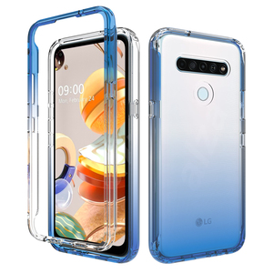 2 en 1 Accesorios para teléfonos móviles Funda transparente para teléfono Tpu para LG K61 Funda transparente para teléfono inteligente - Product Image 2