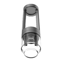Chichas de luxe personnalisées en verre borosilicate et métal aluminium, design Quasar Arguile, ensemble complet de chicha