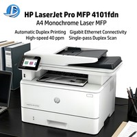 Printer Laser Monokrom Nirkabel Hp LaserJet Pro MFP 4101fdw Cepat 42ppm Auto Duplex Jaringan Pindai Salin Faks Profesional Kantor
