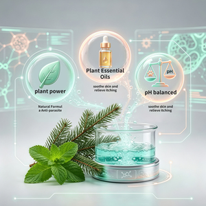 Shampooing pour chiens et chats à action rapide, formule médicamenteuse <span class=keywords><strong>anti</strong></span>-poux, pH équilibré, apaise les démangeaisons cutanées - Product Image 3