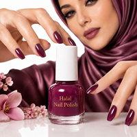 Vernis à ongles professionnel végétalien, sain, respirant, perméable à l'eau, compatible Wudu, avec logo personnalisé, marque privée, prix usine, certifié Halal