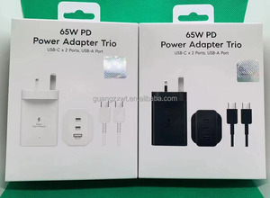 Chargeur Super Rapide USB-C 3 Ports PD <span class=keywords><strong>65W</strong></span> Original EP-T6530 <span class=keywords><strong>Adaptateur</strong></span> <span class=keywords><strong>Secteur</strong></span> PD Type-C <span class=keywords><strong>Trio</strong></span> pour Samsung Galaxy S25 S26 Ultra - Product Image 3