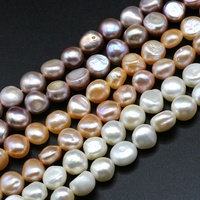 Collier de perles d'eau douce baroques de 10 mm à 11 mm, vente en gros de perles naturelles