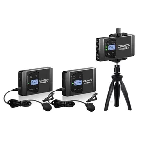 COMICA Mikrofon CVM-WS60 COMBO Memicu Fleksibel Mini Nirkabel Mic Sistem untuk Smartphone Kamera Studio Rekaman Profesional