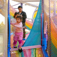 Équipement complet de planification pour parc d'aventure en plein air NetsTribe : filets métalliques et cordes pour aire de jeux à grande échelle pour enfants