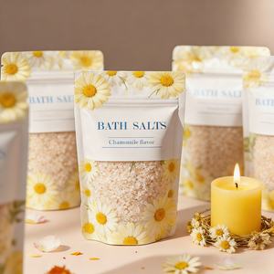 Sachet en plastique personnalisé avec logo imprimé, refermable et résistant à l'humidité, pour emballage de savon au sel de mer - Product Image 3